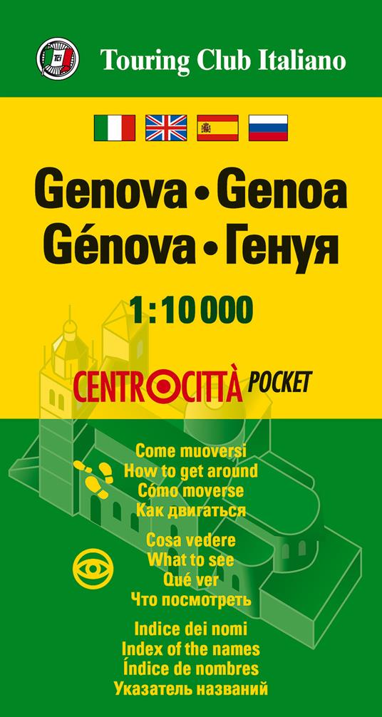 Genova 1:10.000. Ediz. multilingue - copertina