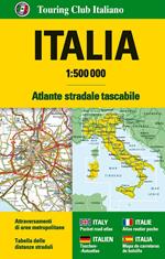 Italia Atlante stradale tascabile 1:500.0000