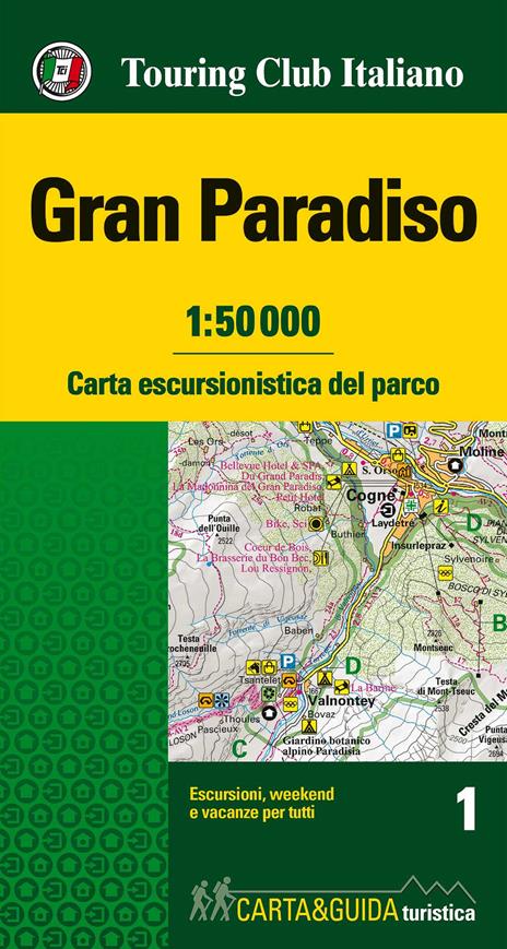Gran Paradiso 1:50.000. Carta escursionistica del parco. Con Libro: Gran Paradiso. Guida del parco - copertina