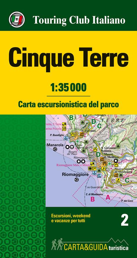 Cinque Terre. Carta escursionistica del parco. 1:35.000 - copertina