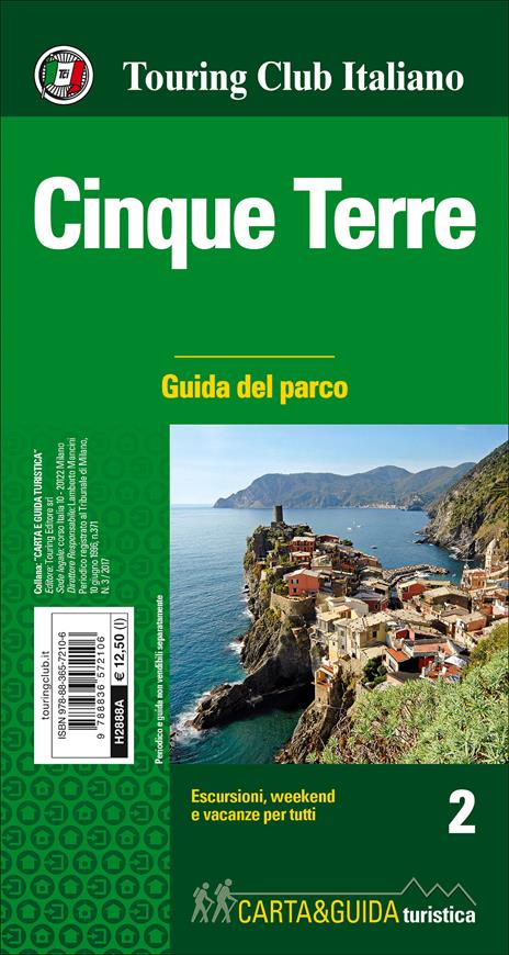 Cinque Terre. Carta escursionistica del parco. 1:35.000 - 2