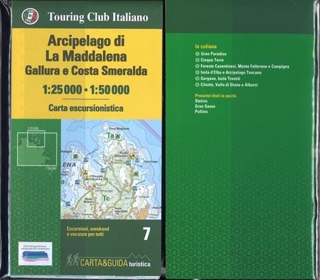 Arcipelago di La Maddalena, Gallura e Costa Smeralda 1:25.000-1:50.000. Con Guida al parco - 2