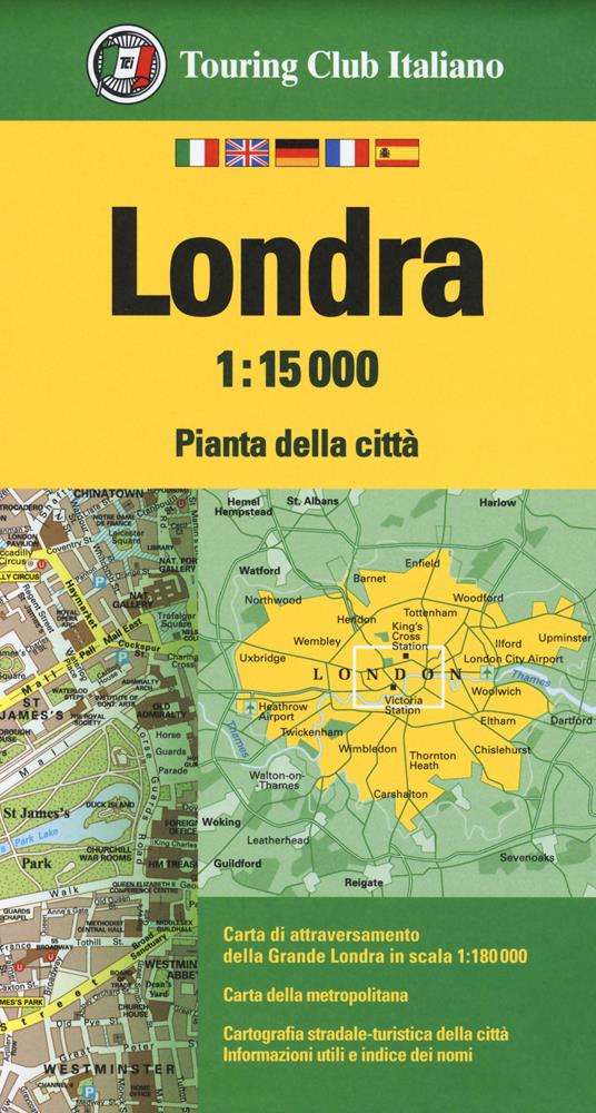 Londra 1:15.000. Pianta della città - copertina