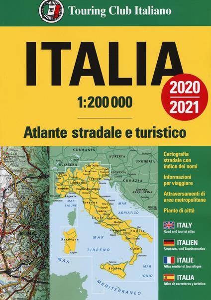 Atlante stradale Italia 1:200.000. Ediz. italiana, inglese, francese, tedesca e spagnola - copertina