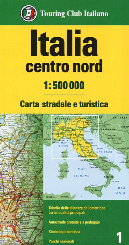 Italia centro nord 1:500.000 - copertina