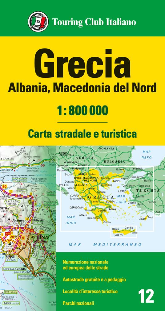 Grecia. Albania. Macedonia 1:800.000 - copertina