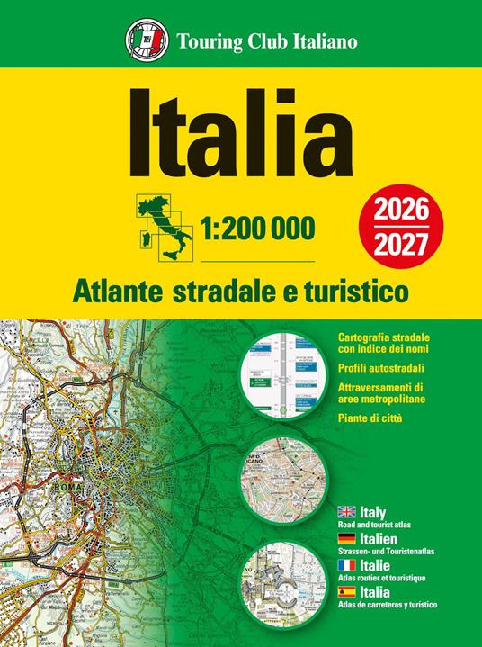 Italia. Atlante stradale e turistico. 1:200.000 - copertina
