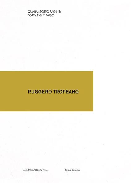 Ruggero Tropeano. Ediz. a colori - copertina
