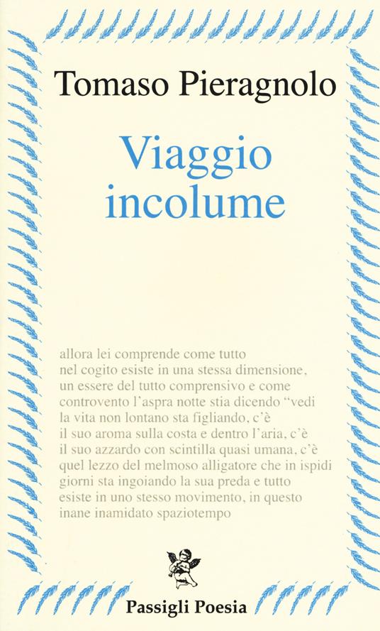 Viaggio incolume - Tomaso Pieragnolo - copertina