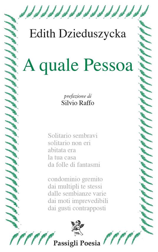A quale Pessoa - Edith Dzieduszycka - copertina