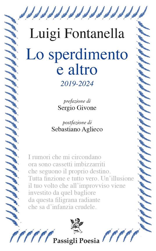 Lo sperdimento e altro. 2019-2024 - Luigi Fontanella - copertina
