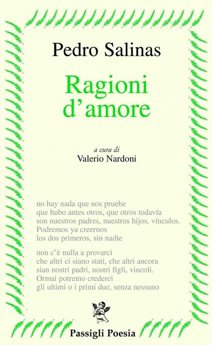 Ragioni d'amore. Testo spagnolo a fronte - Pedro Salinas,Valerio Nardoni - ebook