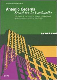 Scritti per la Lombardia - Antonio Cederna - copertina