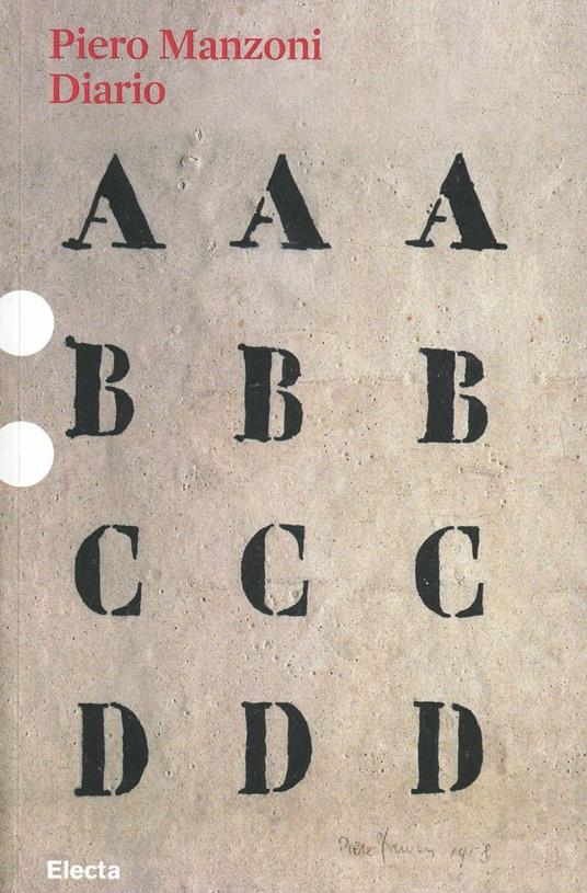 Il diario di Piero Manzoni (1954-55) - copertina