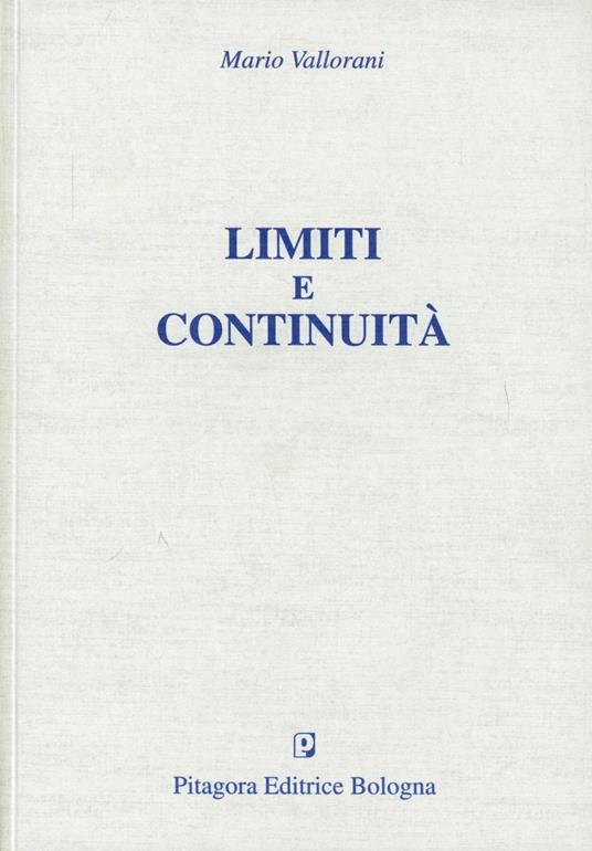 Limiti e continuità - Mario Vallorani - copertina