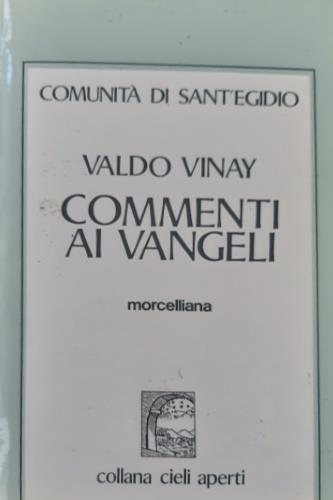 Commenti ai vangeli - Valdo Vinay - copertina