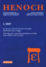 Henoch (2007). Ediz. bilingue. Vol. 1: La ricerca sul Gesù storico in Italia dall'Ottocento a oggi.
