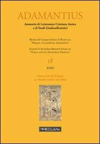 Adamantius. Notiziario del Gruppo italiano di ricerca su «Origene e la tradizione alessandrina». Vol. 18: L'apocrifo di Giovanni nel quadro dello gnosticismo primitivo. - copertina