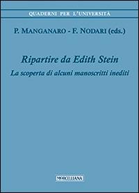 Ripartire da Edith Stein. La scoperta di alcuni manoscritti inediti - copertina