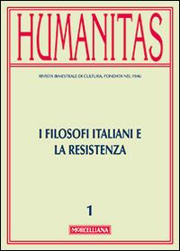 Humanitas (2015). Vol. 1: I filosofi italiani e la resistenza - copertina