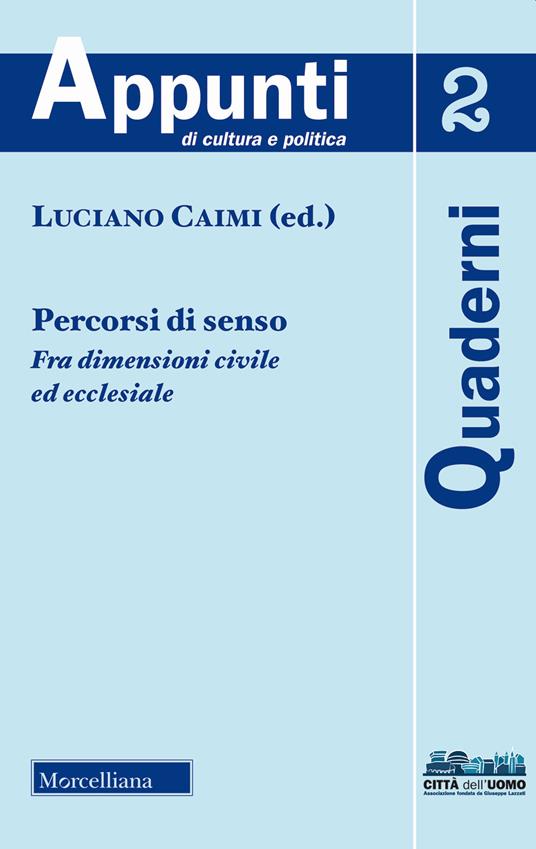 Percorsi di senso. Fra dimensione civile ed ecclesiale - copertina