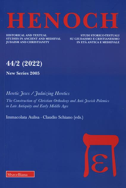 Henoch. Ediz. bilingue. Vol. 44/2: Heretic jewes-Judaizing heretics - copertina