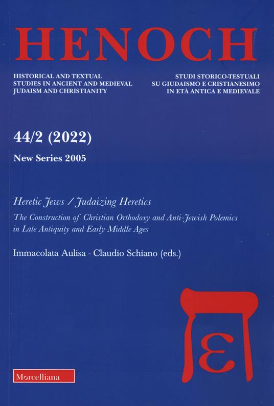 Henoch. Ediz. bilingue. Vol. 44/2: Heretic jewes-Judaizing heretics - copertina