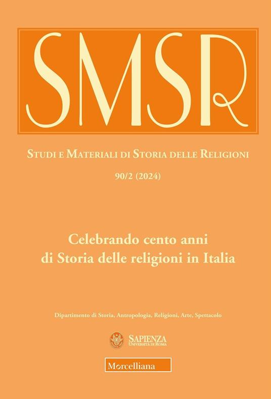 SMSR. Studi e materiali di storia delle religioni (2024). Vol. 90/2: Celebrando cento anni di Storia delle religioni in Italia - copertina