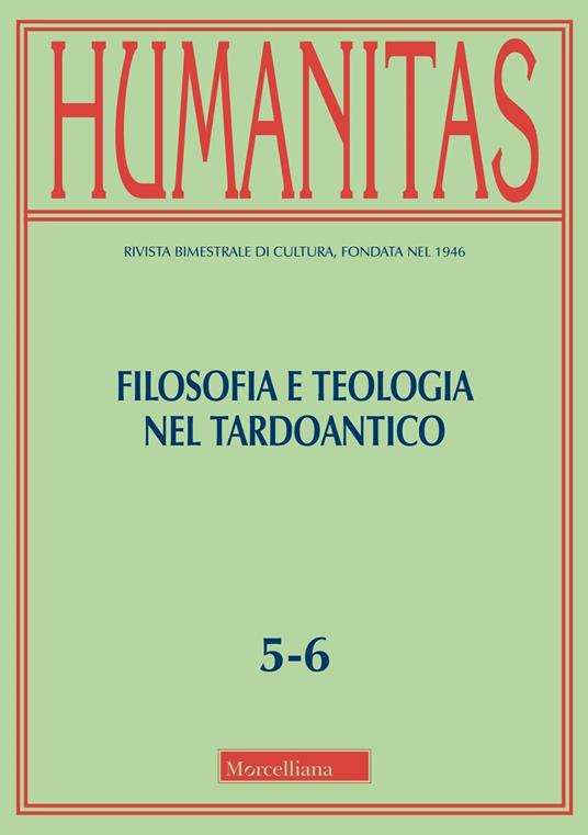 Humanitas (2024). Vol. 5-6: Filosofia e teologia nel tardoantico - copertina