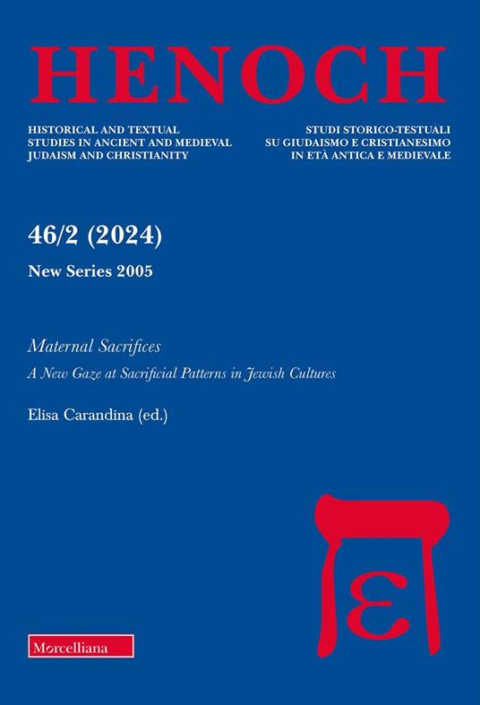 Henoch (2024). Vol. 2: A maternal sacrifices. A new Gaze at sacrifical pallerns in jewish cultures - copertina