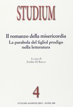 Studium (2013). Vol. 4: Il romanzo della misericordia. La parabola del figliol prodigo nella letteratura