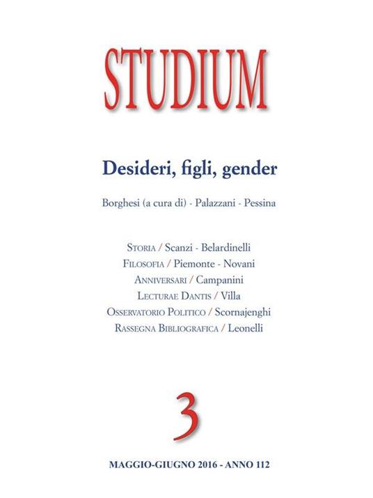 Studium (2016). Vol. 3 - Mario Belardinelli,Domenico Bilotti,Massimo Borghesi,Giorgio Campanini - ebook