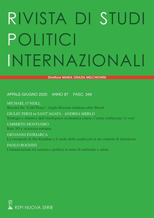 Rivista di studi politici internazionali (2020). Vol. 2 - copertina