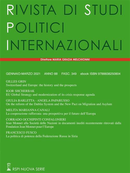 Rivista di studi politici internazionali (2021). Vol. 1 - AA.VV. - ebook