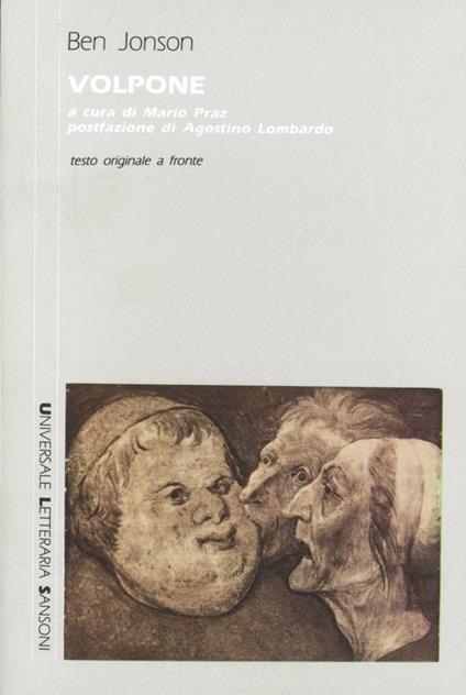 Volpone - Ben Jonson - copertina