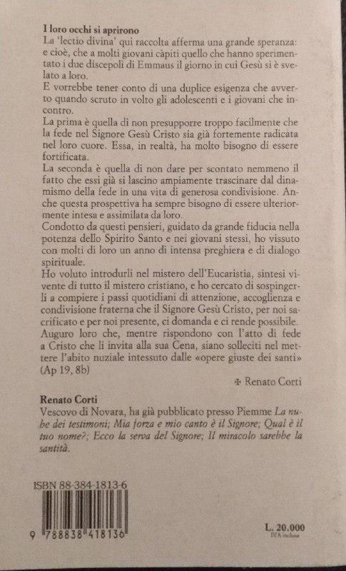 I loro occhi si aprirono. Eucaristia e condivisione