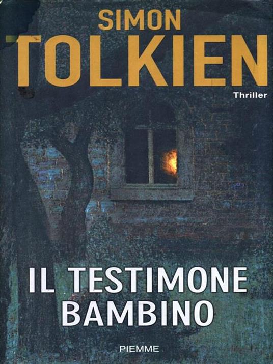 Il testimone bambino - Simon Tolkien - copertina