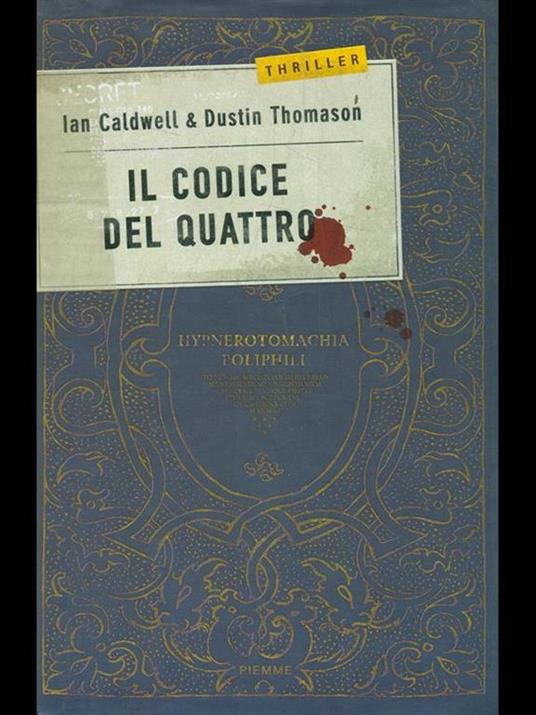 Il codice del Quattro - Ian Caldwell,Dustin Thomason - copertina