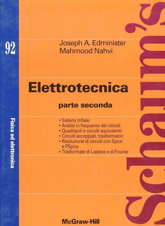 Elettrotecnica. Vol. 2 - Joseph A. Edminister,Mahmood Nahvi - copertina