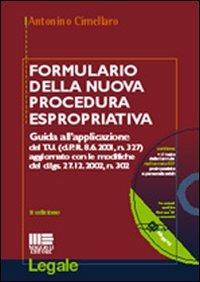  Formulario della nuova procedura espropriativa -  Antonino Cimellaro - copertina