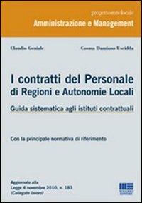 I contratti del personale di regioni e autonomie locali - Claudio Geniale,Cosma Damiano Uscidda - copertina