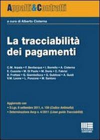 La tracciabilità dei pagamenti - Alberto Cisterna - copertina