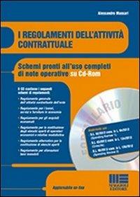 I regolamenti dell'attività contrattuale. CD-ROM - Alessandro Massari - copertina