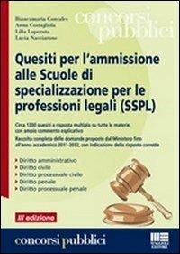 Quesiti per l'ammissione alle Scuole di specializzazione per le professioni legali (SSPL) - copertina