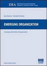 Emerging organization - Marinella De Simone,Dario Simoncini - copertina