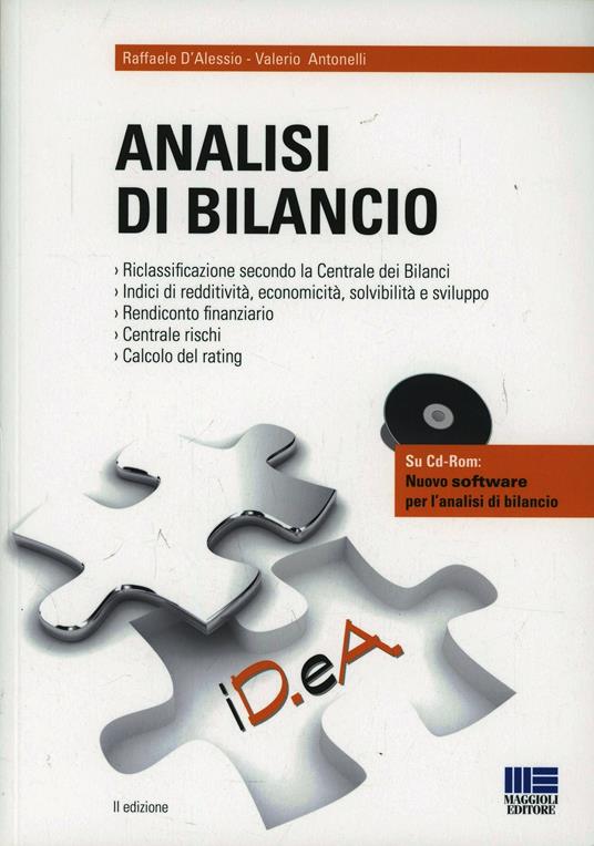 Analisi di bilancio. Con CD-ROM - Raffaele D'Alessio,Valerio Antonelli - copertina