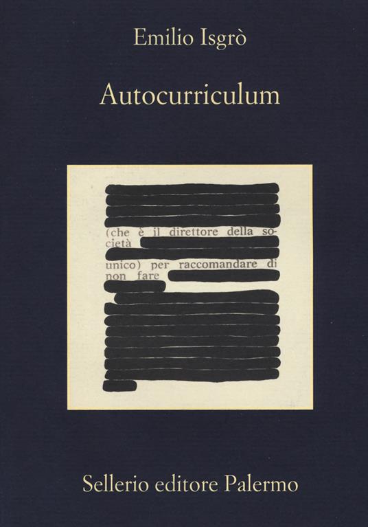 Autocurriculum - Emilio Isgrò - copertina