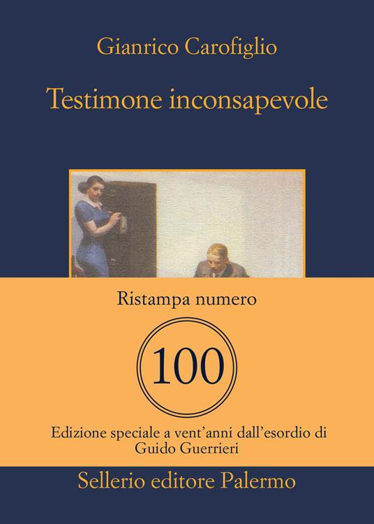 Testimone inconsapevole - Gianrico Carofiglio - copertina