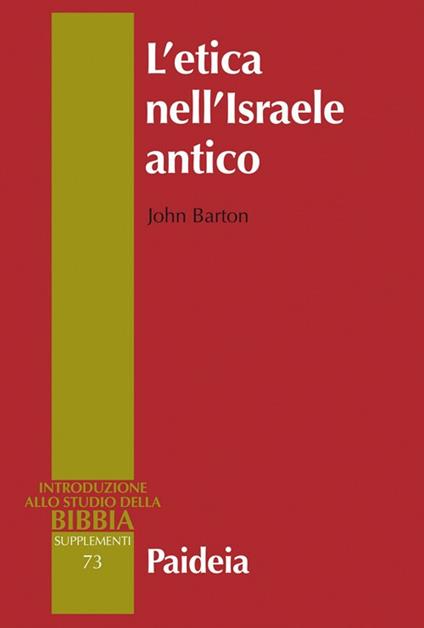 L' etica nell'Israele antico - John Barton - copertina