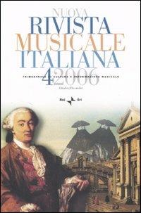 Nuova rivista musicale italiana (2006). Vol. 4 - copertina
